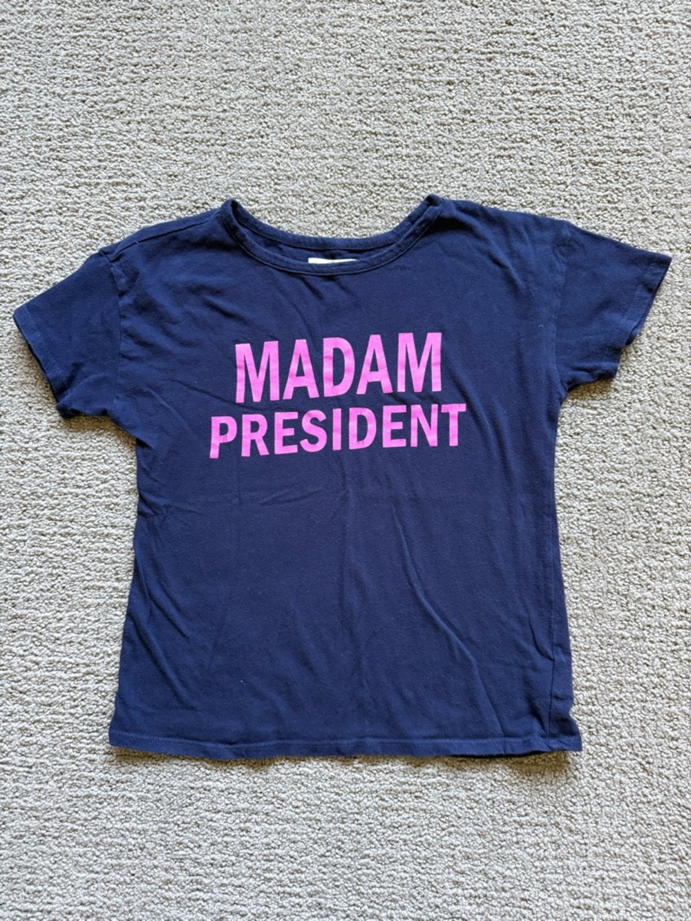 Tucker + Tate Navy Tee with Purple MADAM PRESIDENT